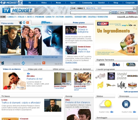 Mediaset, nuovo sito, vecchi programmi: i palinsesti da aprile a luglio