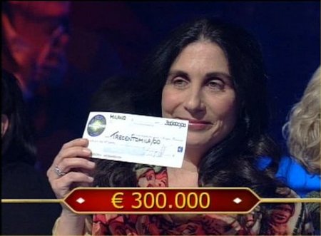 Chi vuol essere milionario edizione straordinaria - Diana Vaturi vince 300000 euro