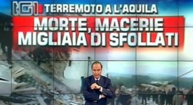 Terremoto in Abruzzo, le immagini di Porta a porta e della CNN