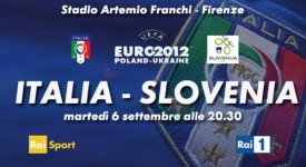 Calcio: Italia Slovenia in tv su Raiuno
