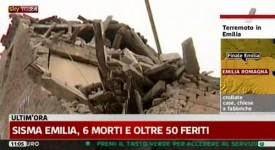 Terremoto Emilia: speciali su Rai, Mediaset e Sky
