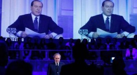 Silvio Berlusconi ospite di Santoro a Servizio Pubblico