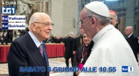 Papa Francesco e Napolitano, incontro in diretta su Rai 1
