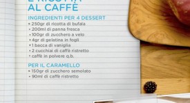 In Cucina con Giallo Zafferano, ricetta di oggi: Dessert di Panna e Ricotta al Caffé