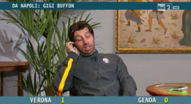 Gigi Buffon, parodia di Ubaldo Pantani a Quelli Che Il Calcio 30 marzo | Video