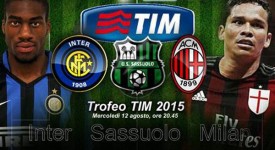 Trofeo Tim su Canale 5 tra Inter, Milan e Sassuolo