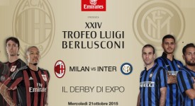 Trofeo Berlusconi 2015, derby Milan-Inter su Italia 1