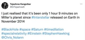 Interstellar ha ormai compiuto poco più di un'ora